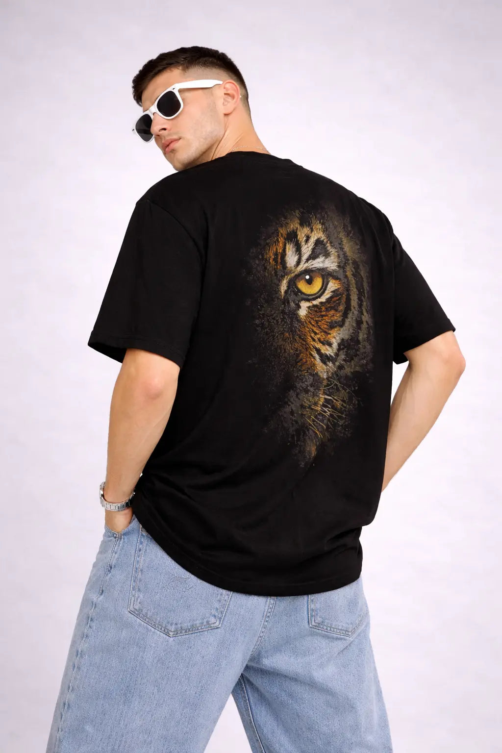 Tiger Black Oversize T-shirt