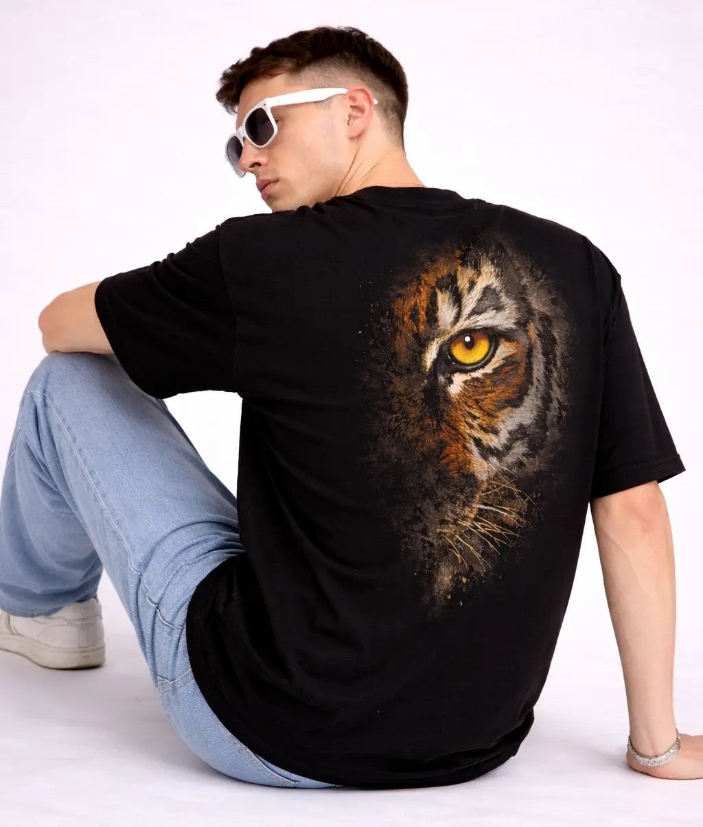Tiger Black Oversize T-shirt