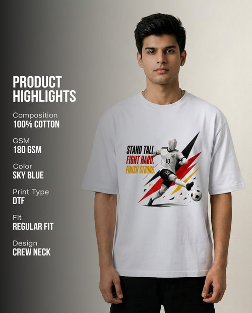Champions Football Graphic T-Shirt - White