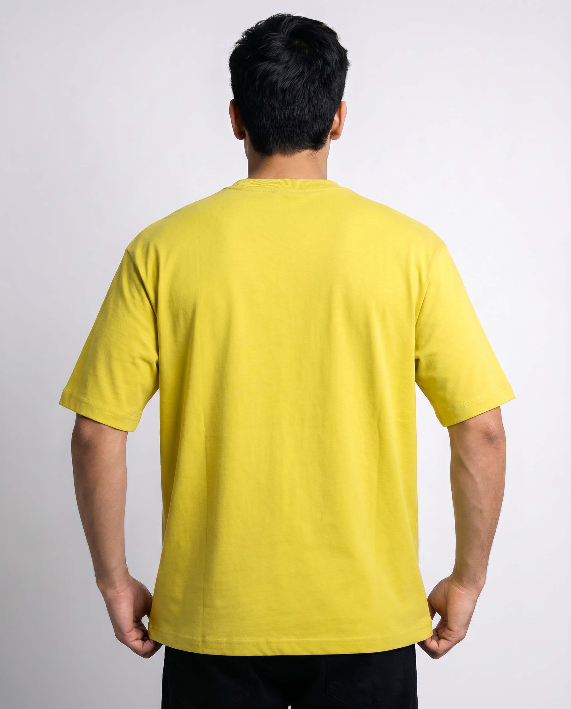 Geometric Football Graphic T-Shirt - Yellow